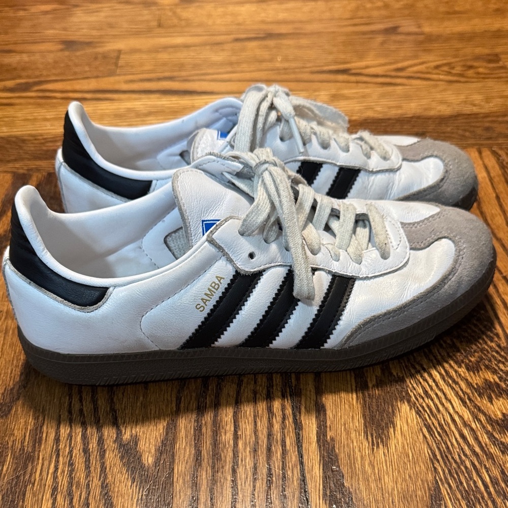 Adidas Samba White Black Gray Sneakers